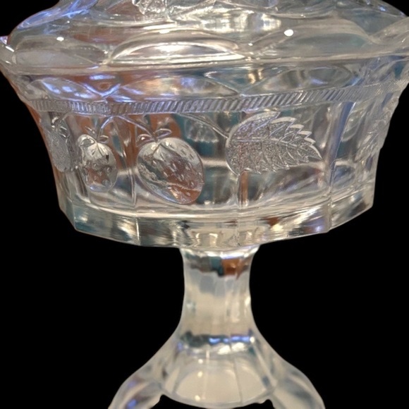 Vintage Elegant Crystal Glass Candy Dish or Compote - Picture 2 of 14